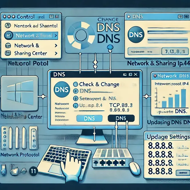 enter new DNS server address