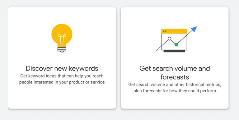 Discover new keywords, get search volume and forecasts